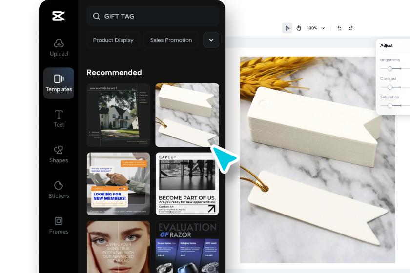 Abra CapCut y seleccione una plantilla