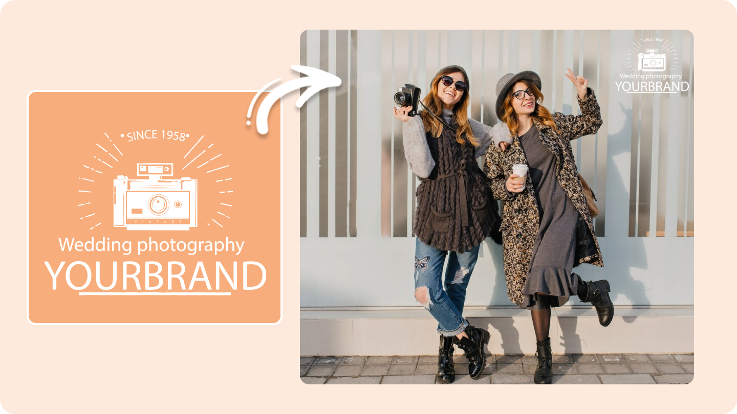 how to add a logo to a picture