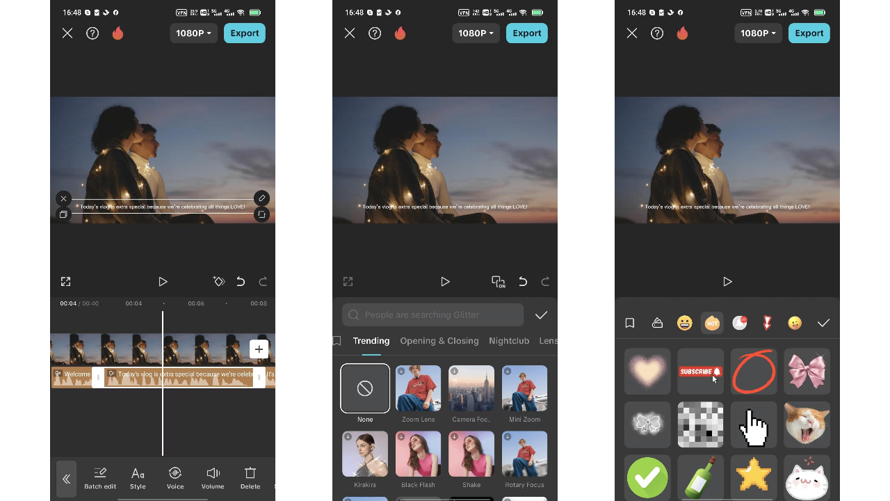Edit and enhance using CapCut's advanced tools