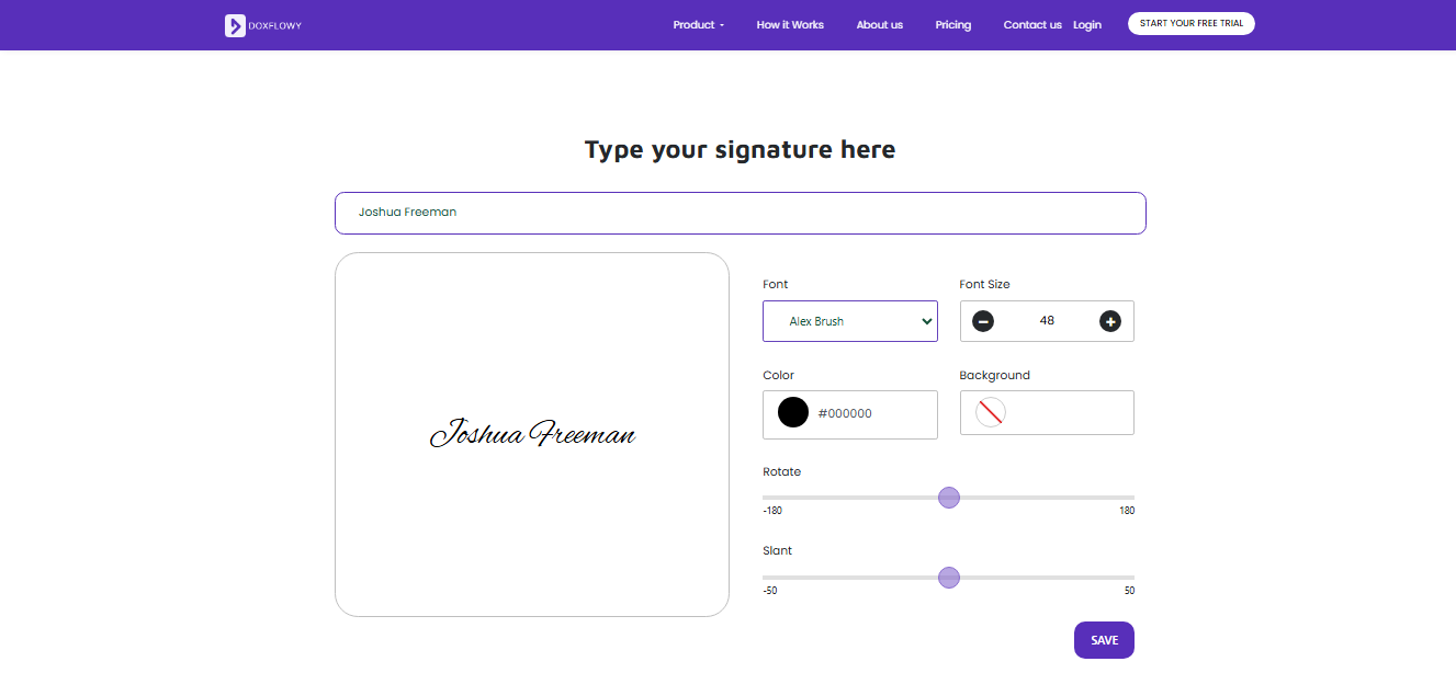 Name handwritten signature ideas online