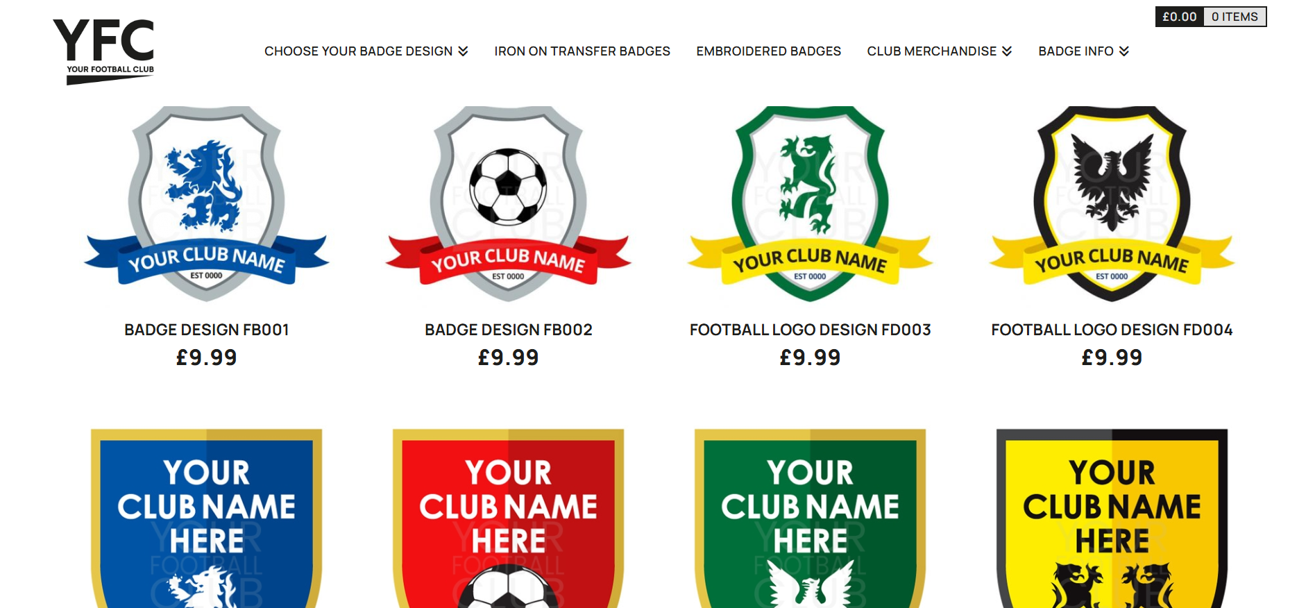 Your Football Club: a football badge designer