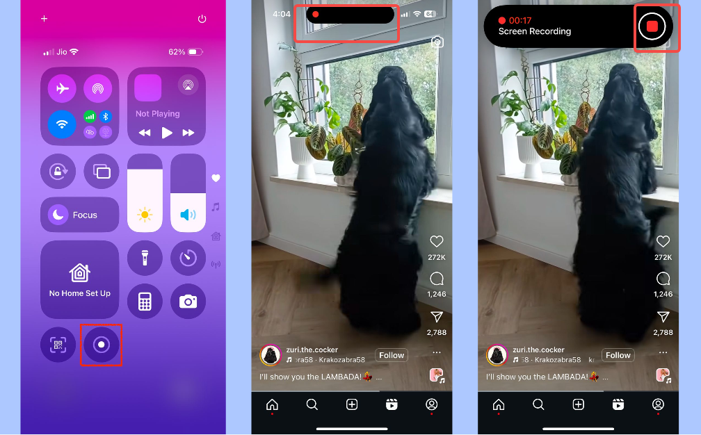 Aufnahme stoppen und bearbeiten