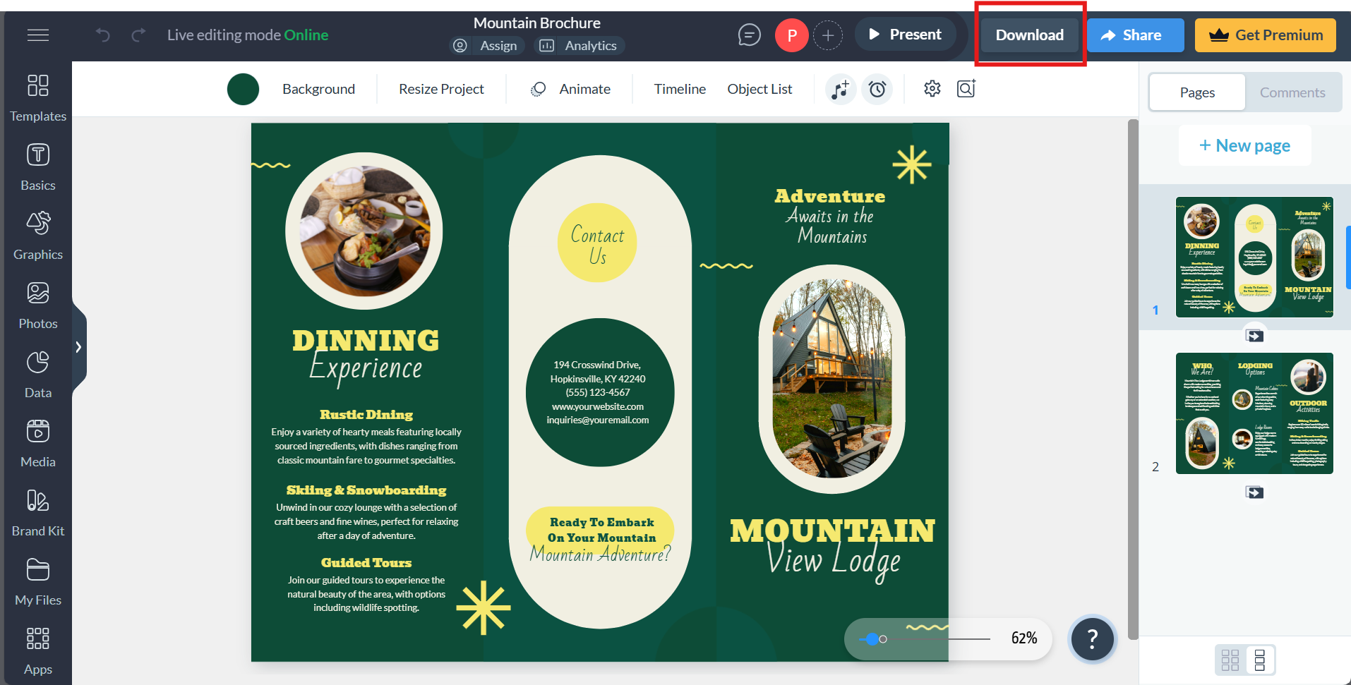 วิธีสร้างแผ่นพับ