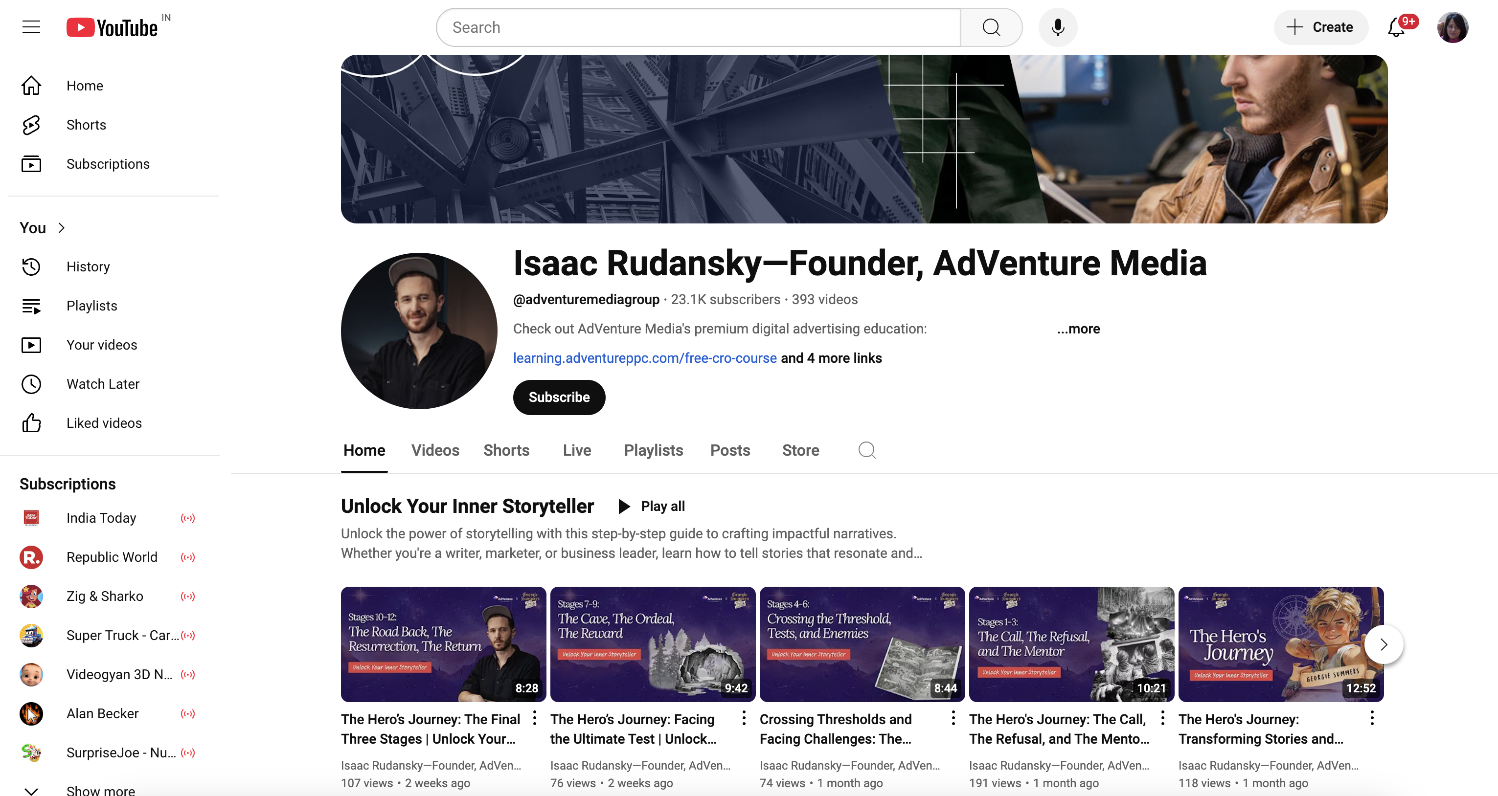 Isaac Rudansky marketing YouTuber