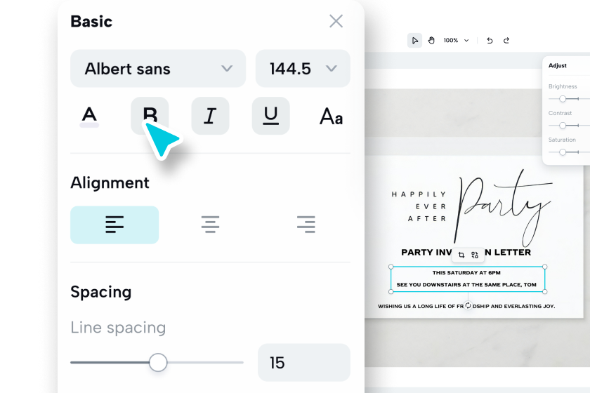Customize the template