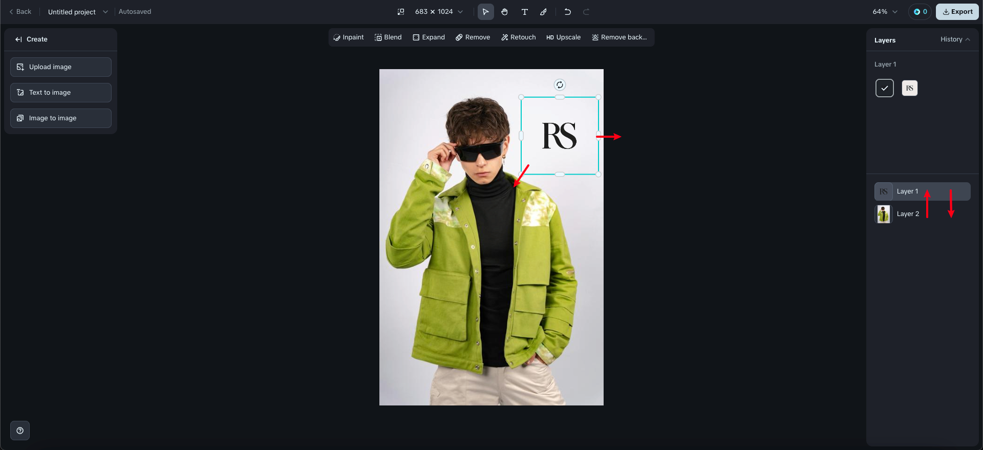 wstaw logo na zdjęciu za darmo