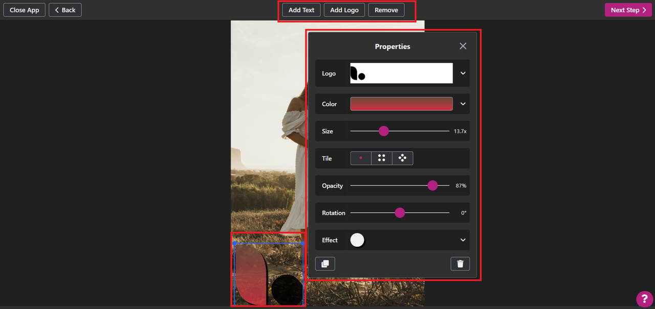 Agregar marca de agua a la foto