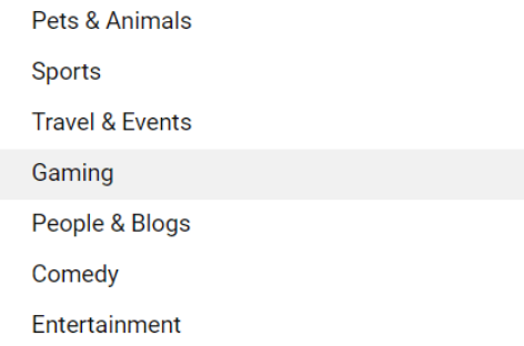 Pilih kategori yang betul untuk meningkatkan kedudukan carian