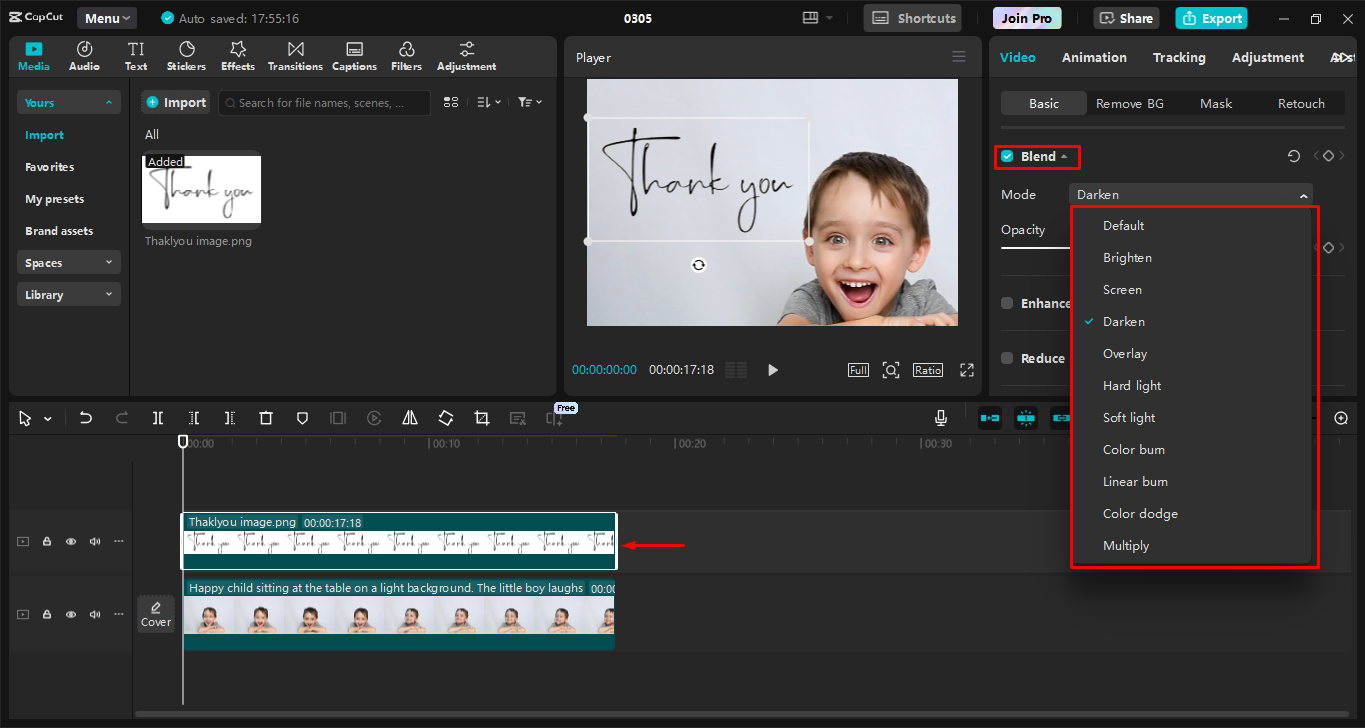 Editing and customising handwritten text in CapCut desktop video editor