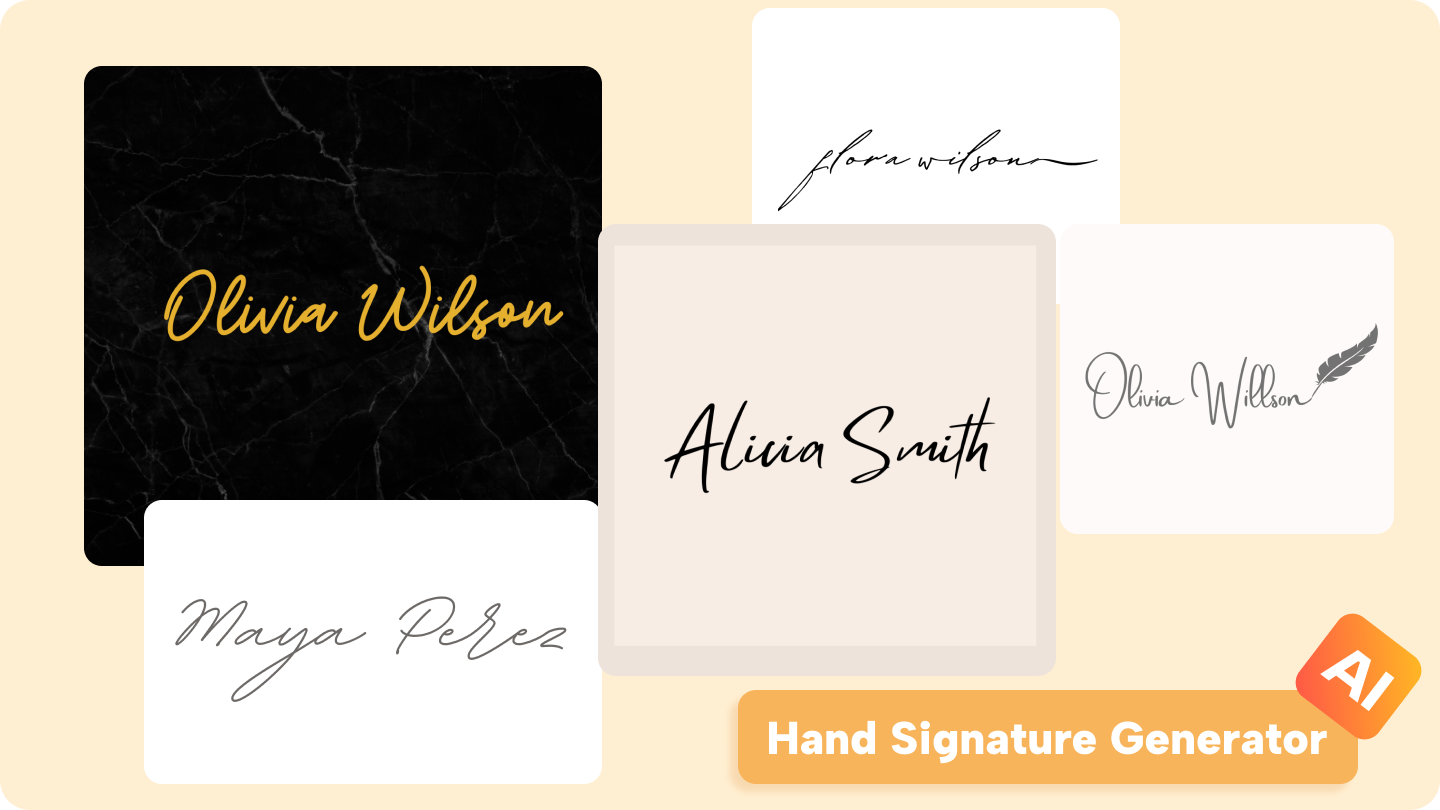 hand signature generator