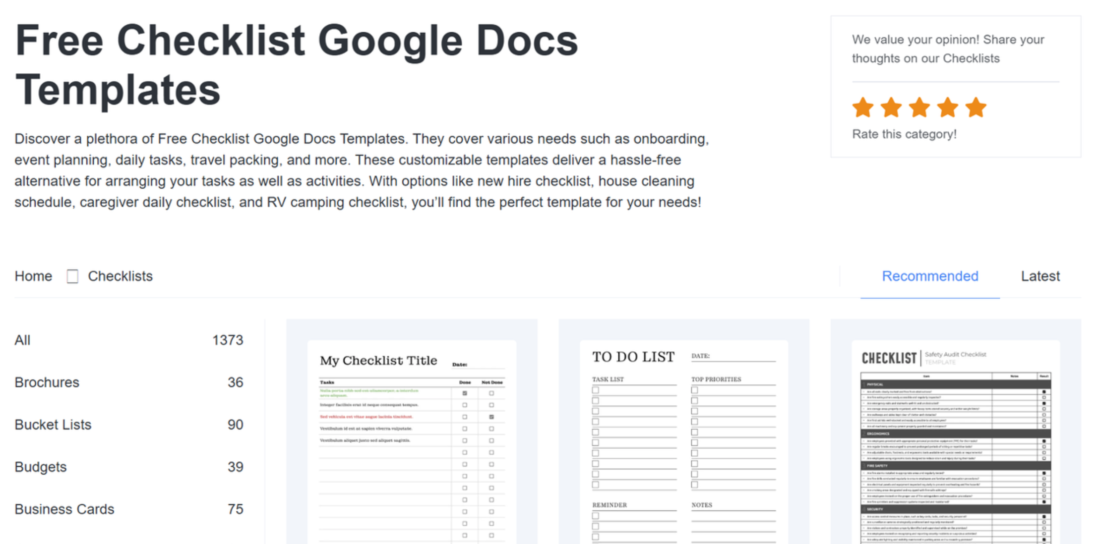 Creador de listas en línea para hacer
