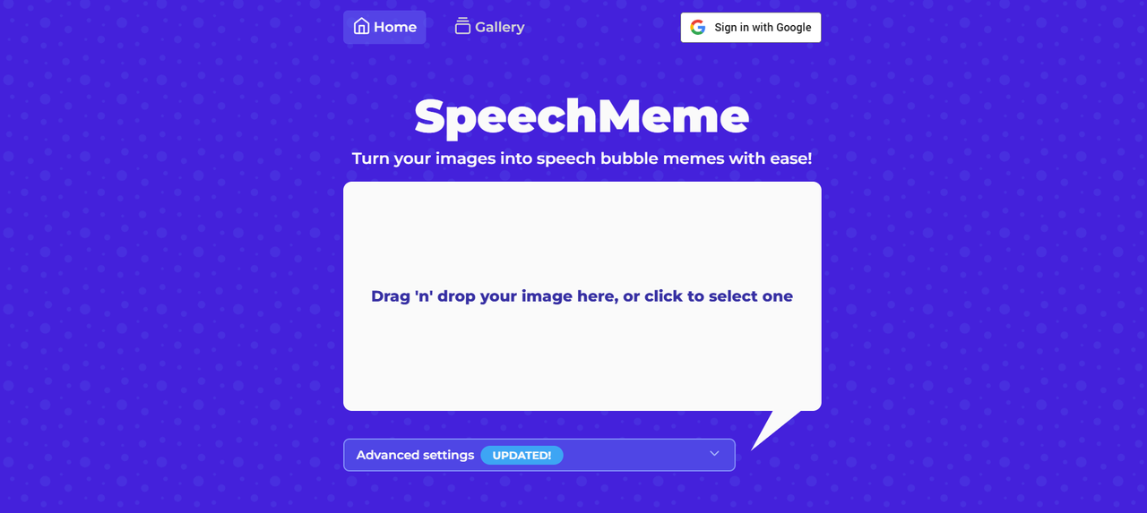 Discurso Meme homepage