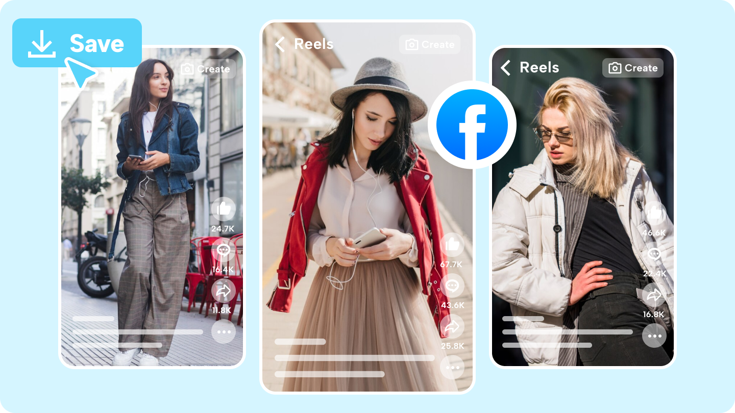 how to save reels from facebook