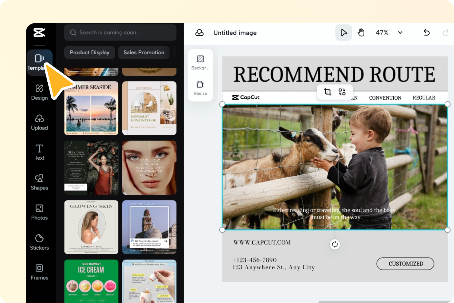 ขั้นตอนที่ 2: การแก้ไขแบบกำหนดเองด้วยโปรแกรมแก้ไขกราฟิกออนไลน์