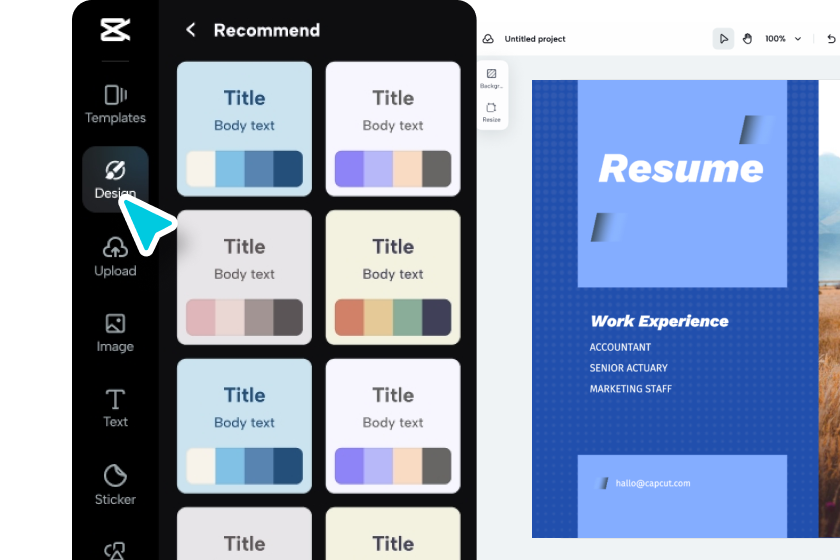 Personalize the design