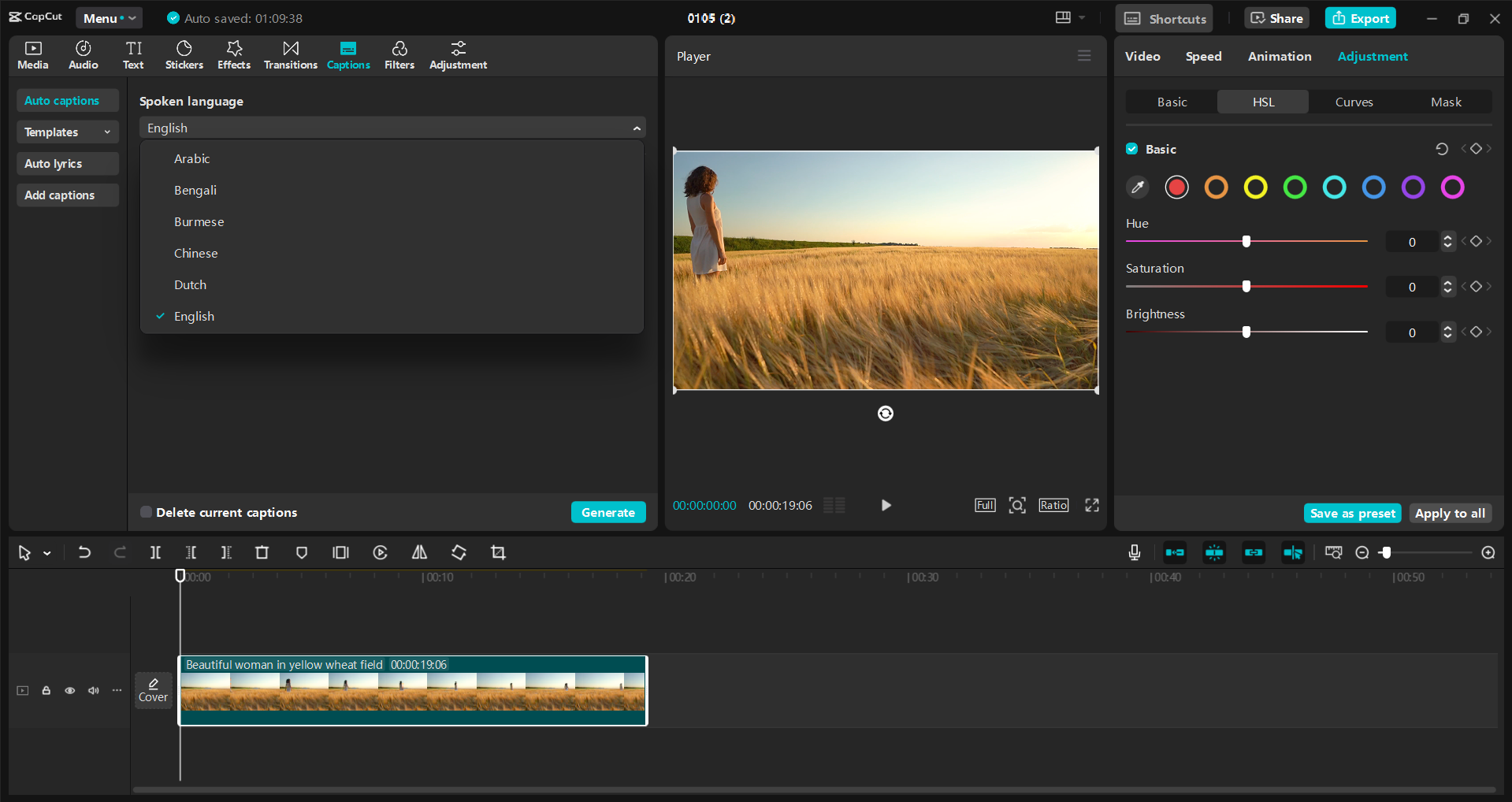 Interfaz del CapCut editor de video de escritorio: el mejor lugar para editar sus videos promocionales