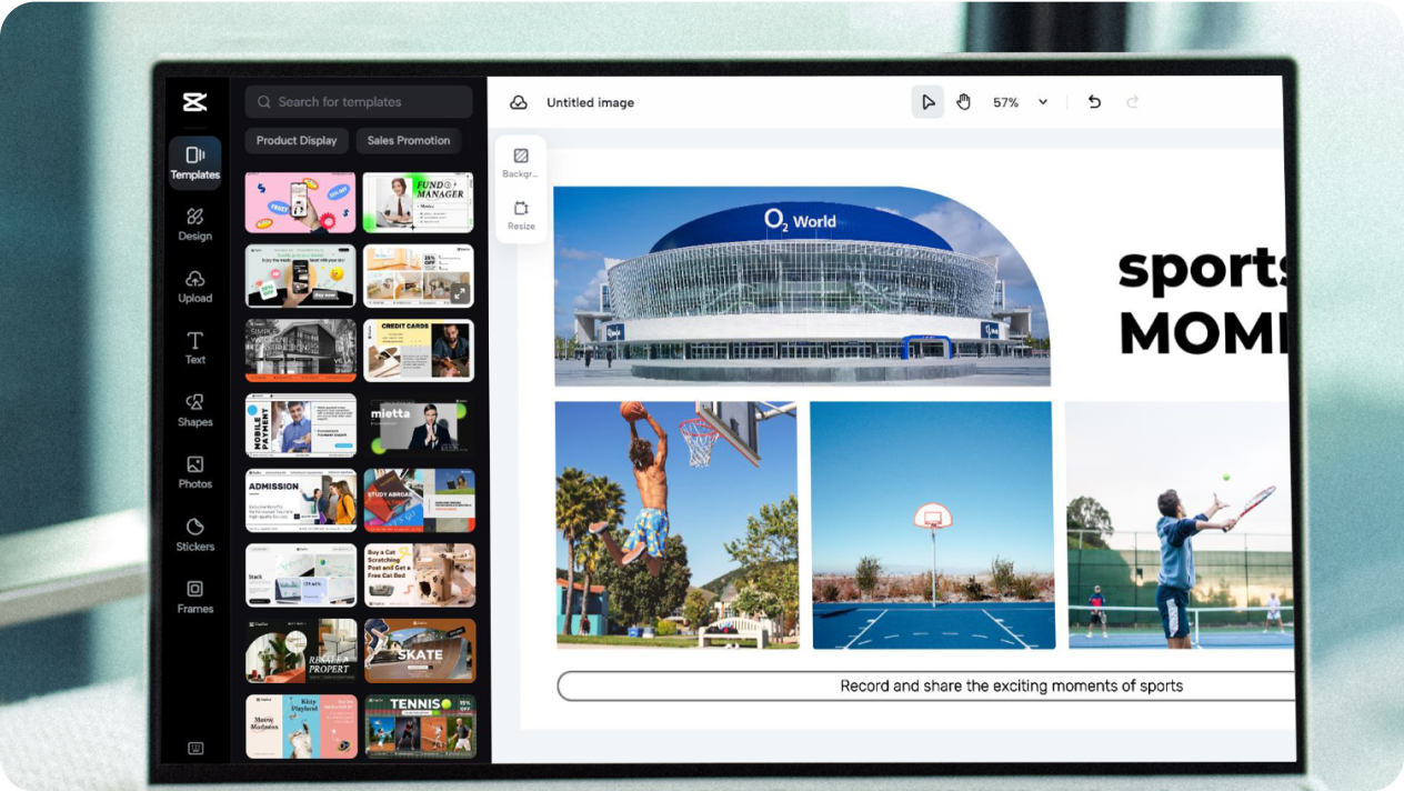 Customize Sports Photo Collage with Our Free Editor