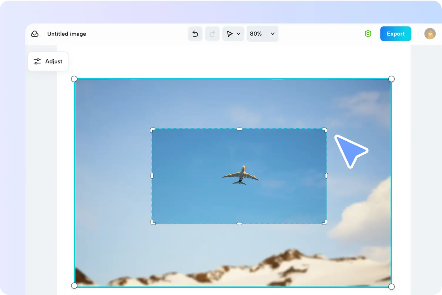 CapCut cropping tool