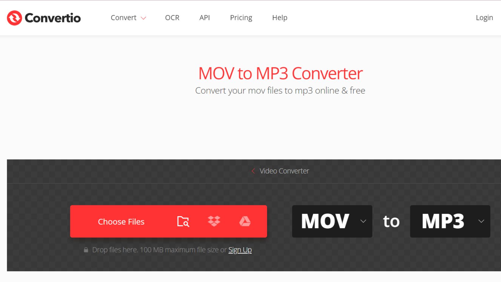 Best MOV to MP3 Converters - Convertio