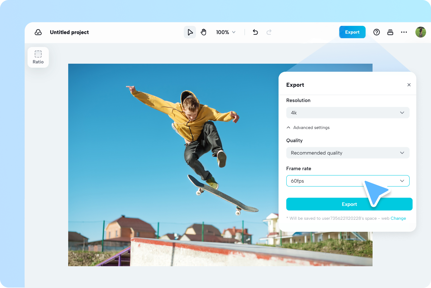 Convierte la velocidad de fotogramas de video