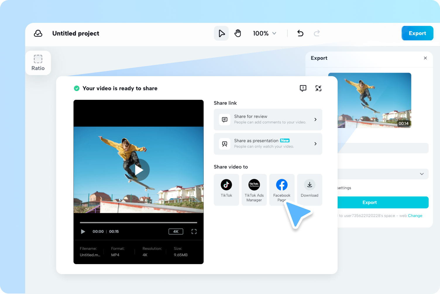 Exportar y compartir