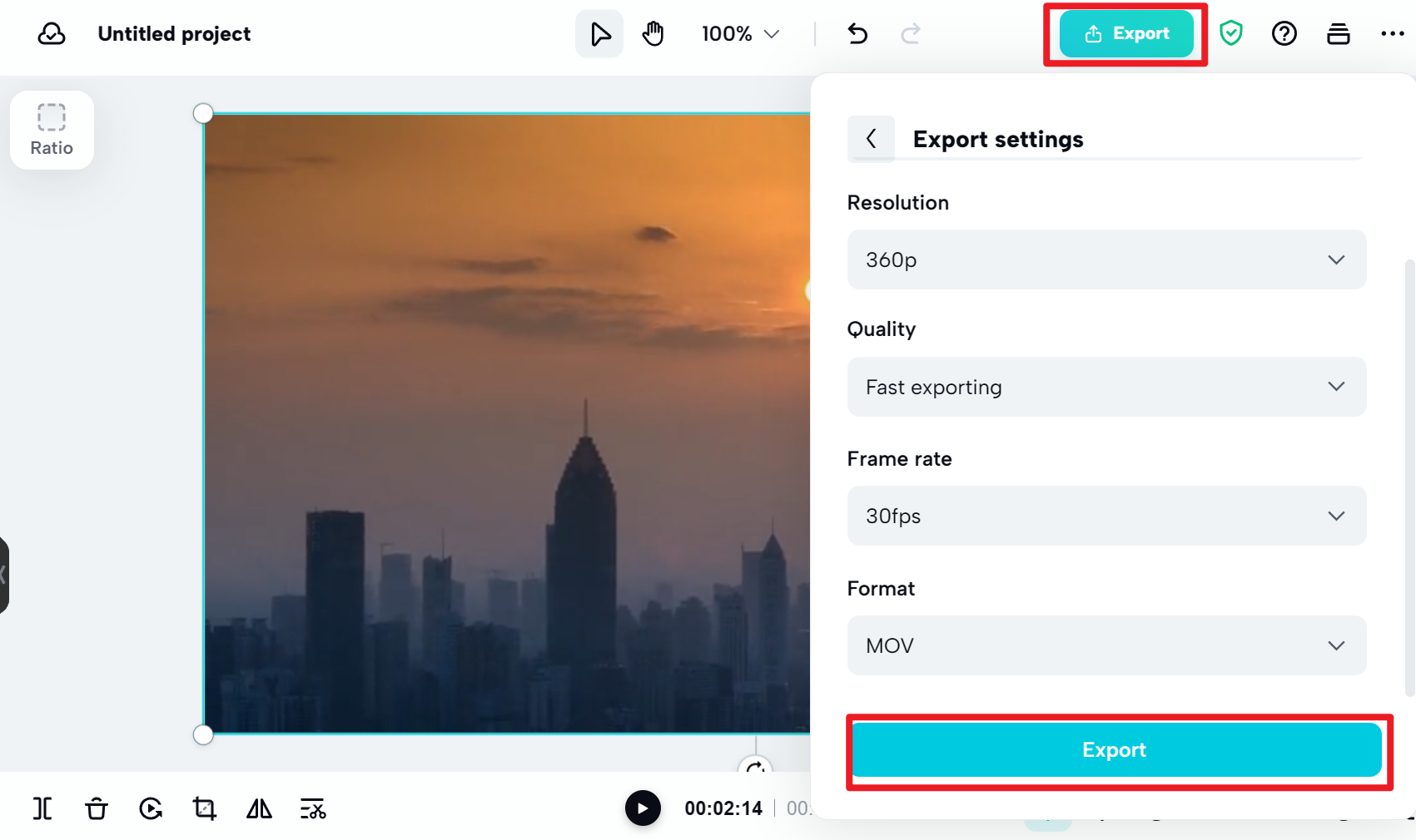 Export as MP3 (stay tuned)