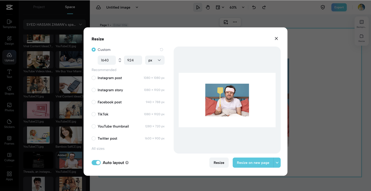 editor graphic interface