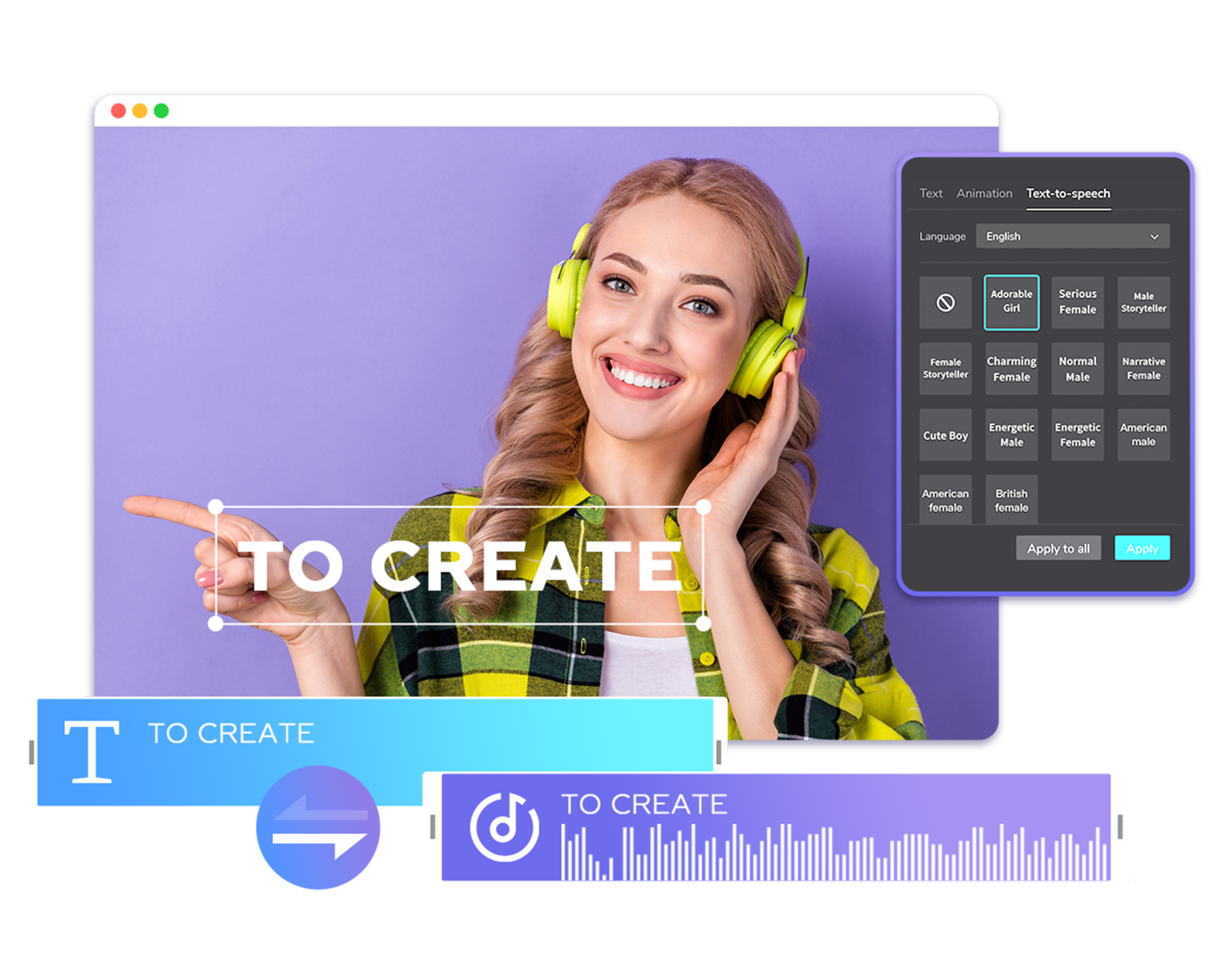 Texto de IA gratis a voz