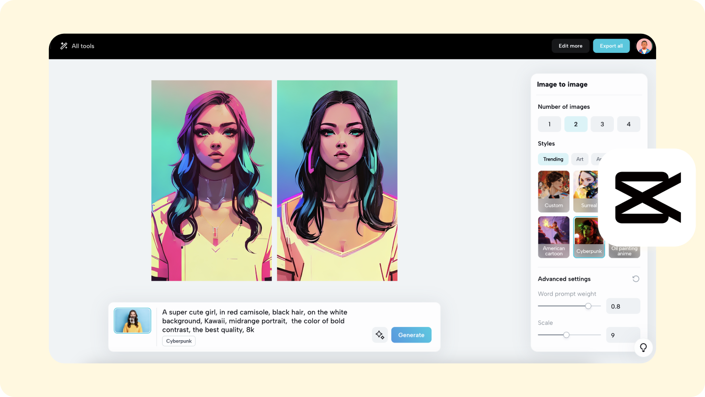 Ai gerador de imagens anime