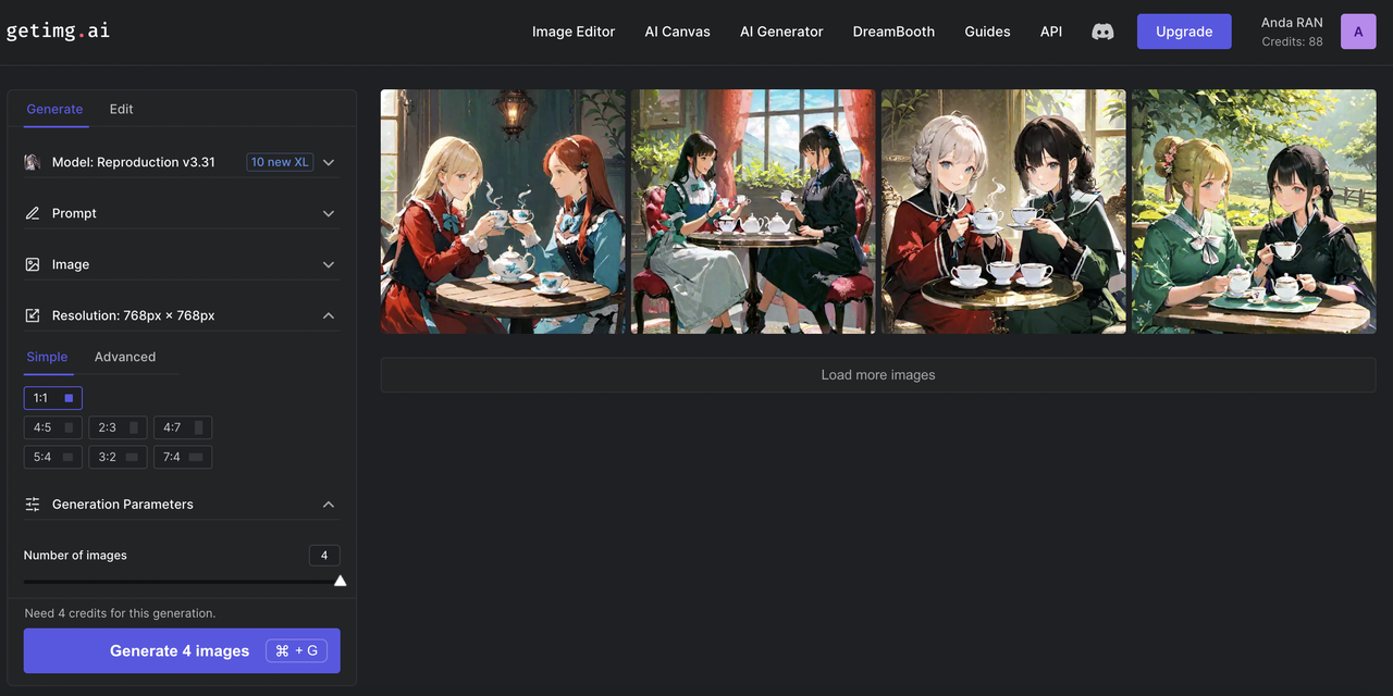 Anime AI Generator from Photos App - Getimg.ai