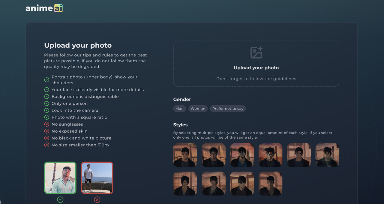 Anime AI Generator from Photos App - Anime AI