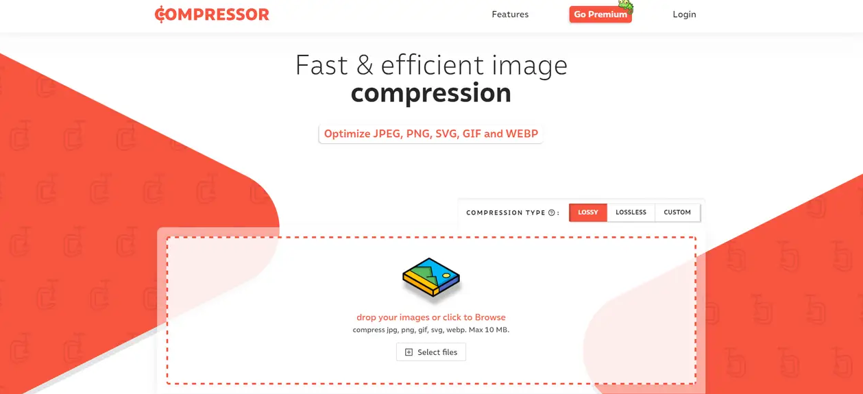 Online JPG file compressors - Compressor.io