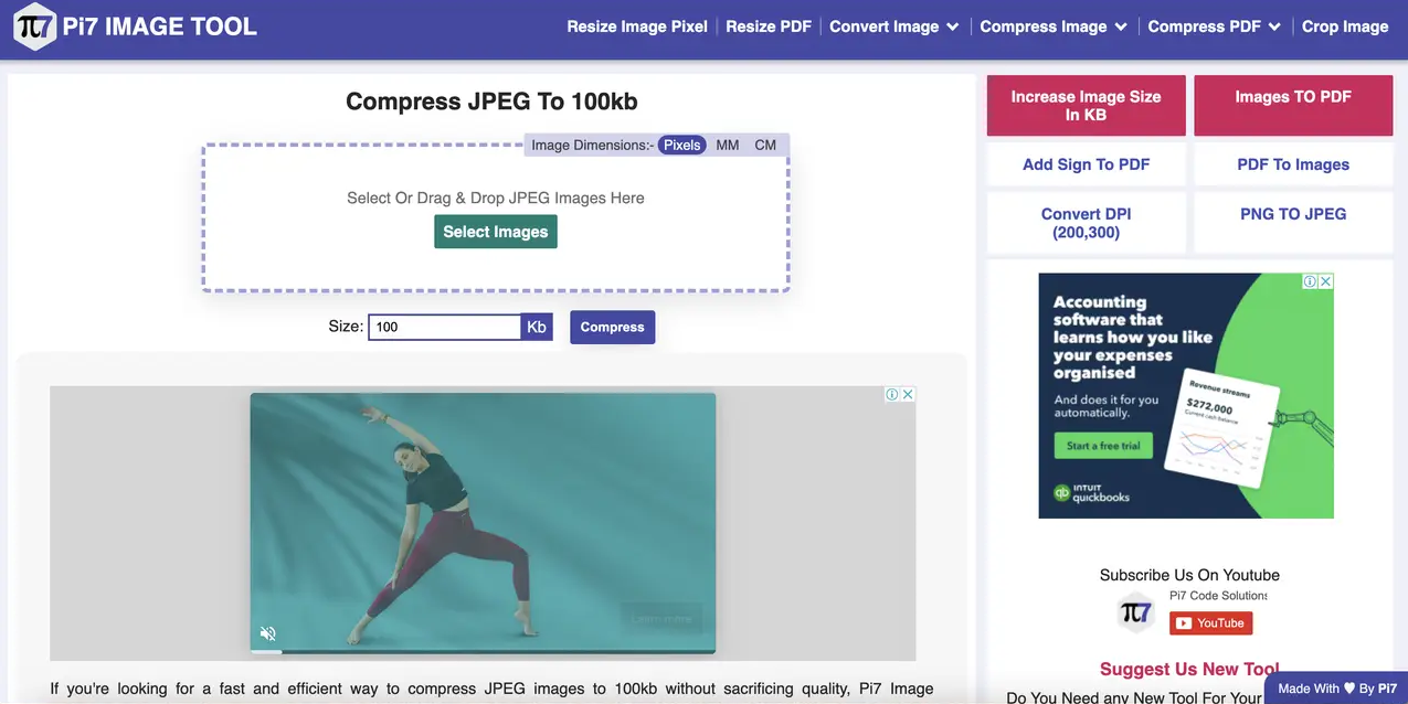 Top Online Photo Compressor - Pi7 Image Tool