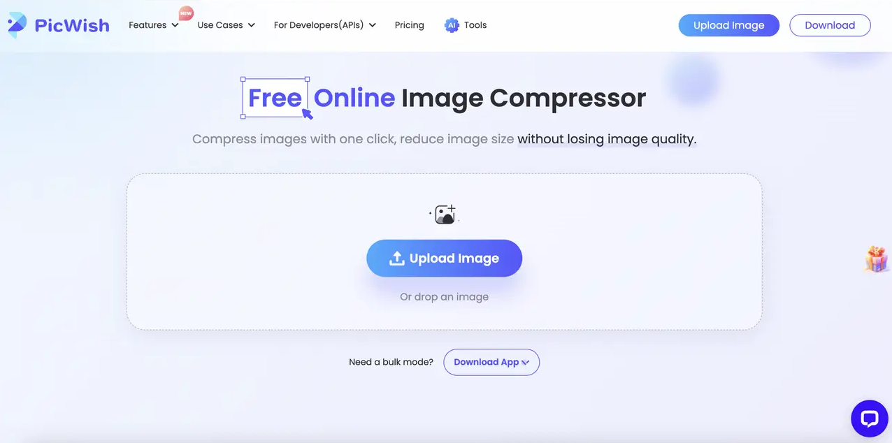 PicWish Photo Compressor Tool for Image Compression And Editing