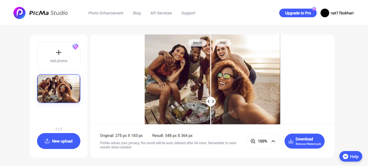 AI Sharpen Photos Online - PicMa Studio