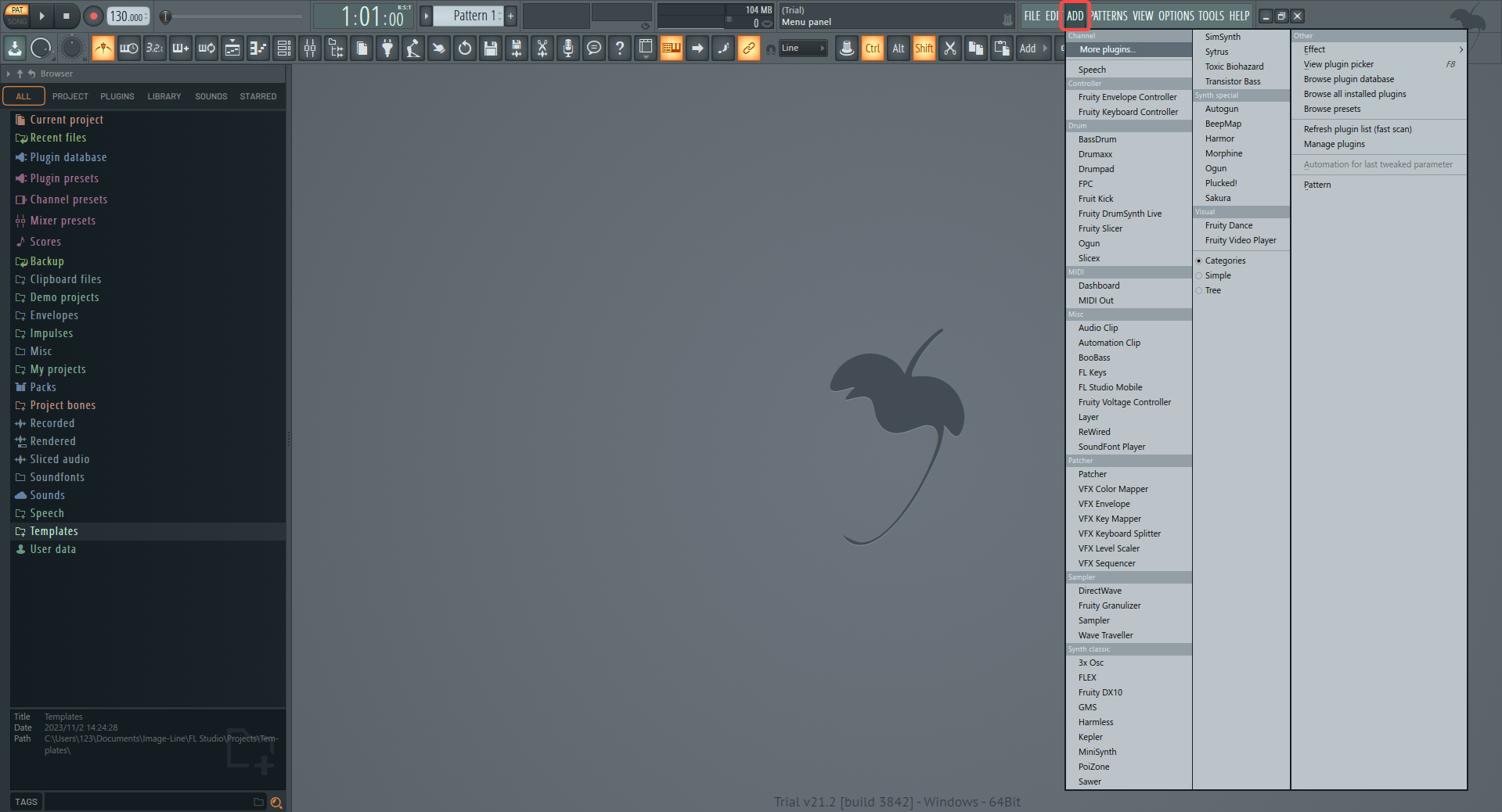 Audio Editing Programs - FL studio Step 2