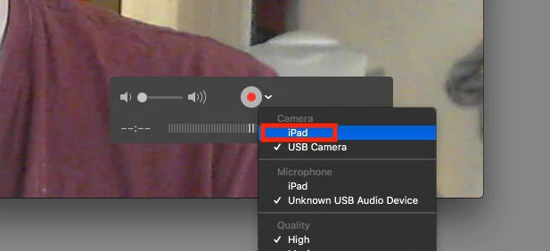 Configure the screen recording settings