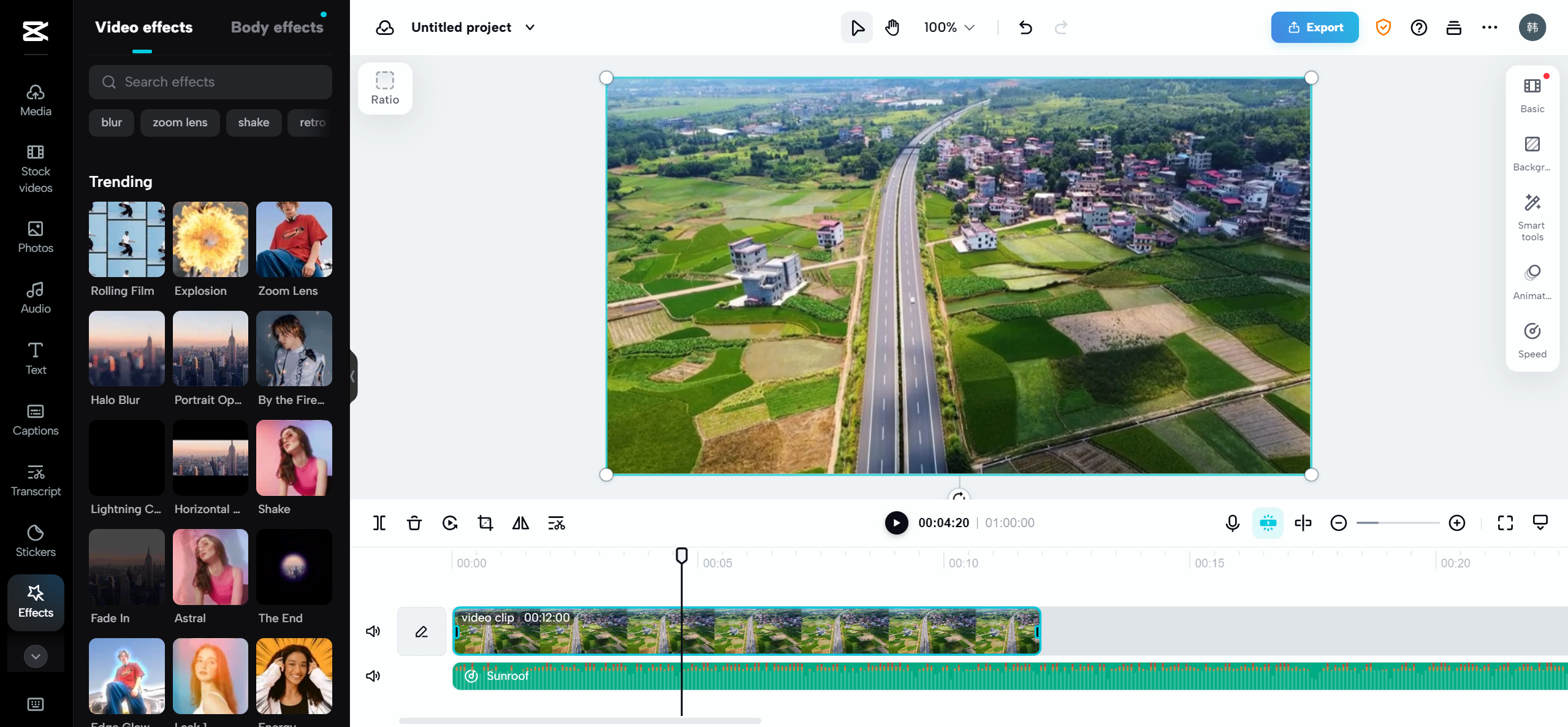 CapCut's online video editor: