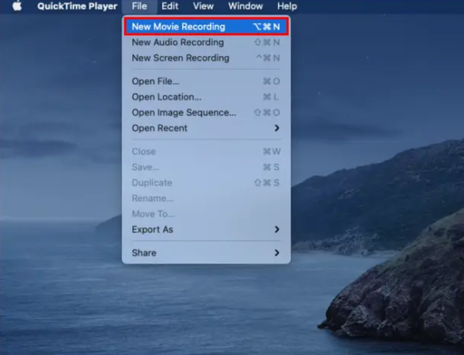Launch QuickTime on Mac