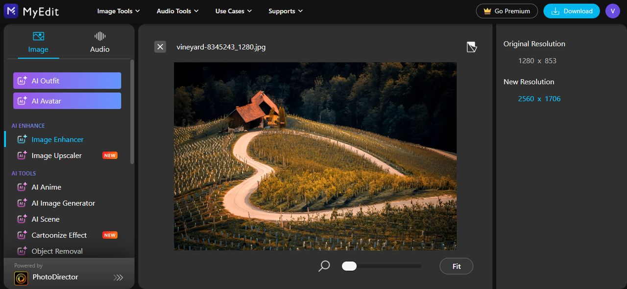 MyEdit image editing tool