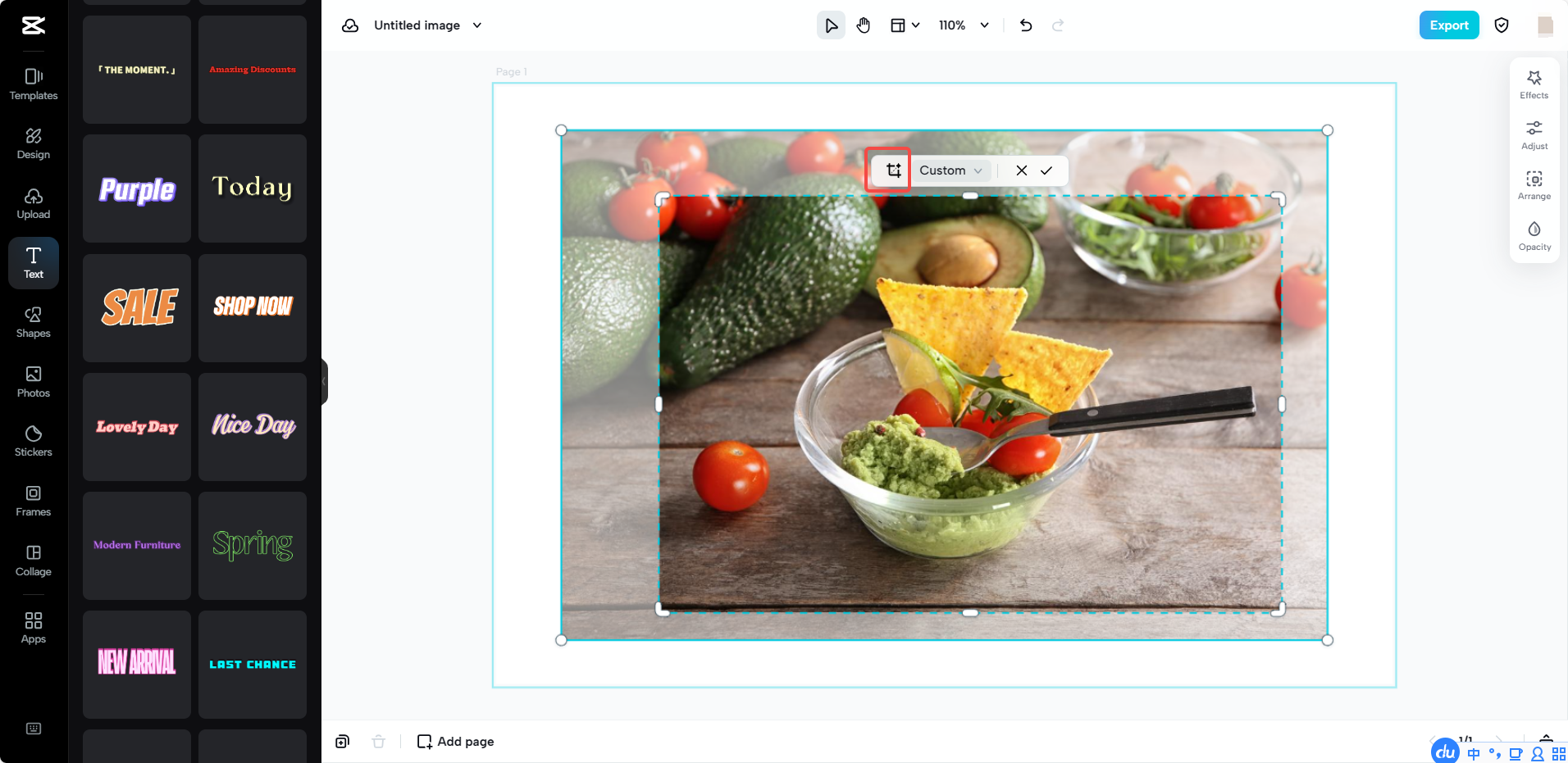 Cropping wide-angle photos