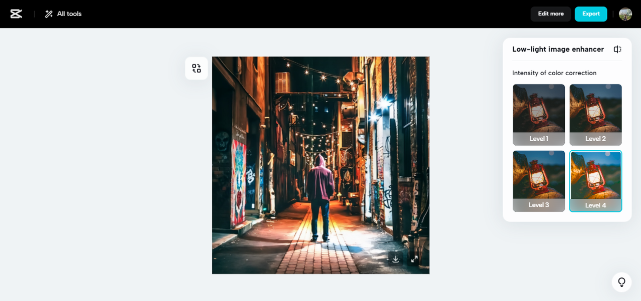 Low-light image enhancer