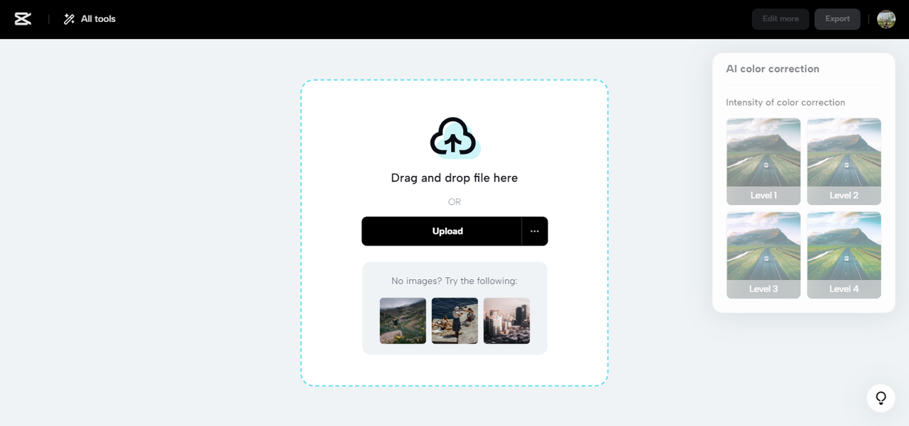 Upload and edit your photos with the preferred AI-powered tool