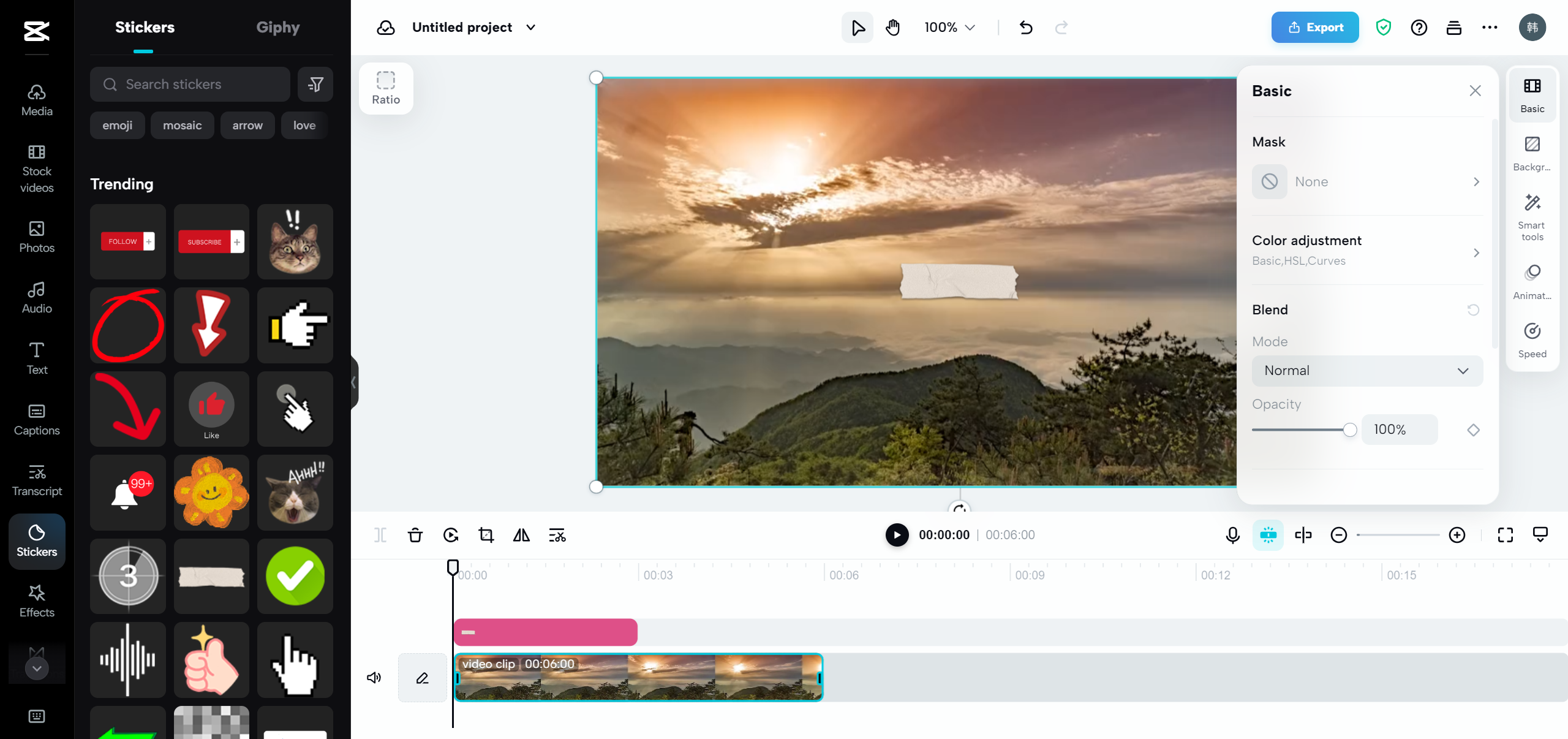 Use CapCut’s wide range of editing tools