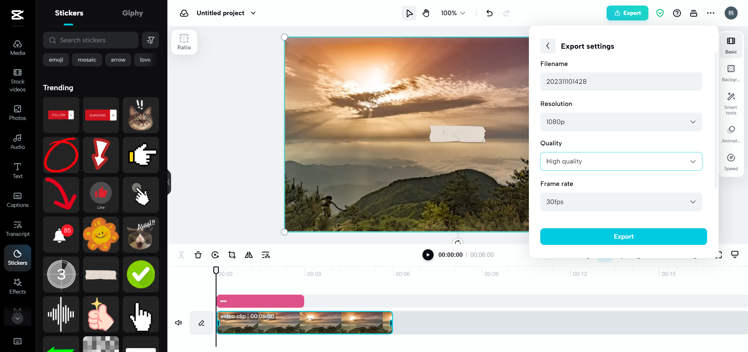 Export video without watermarks