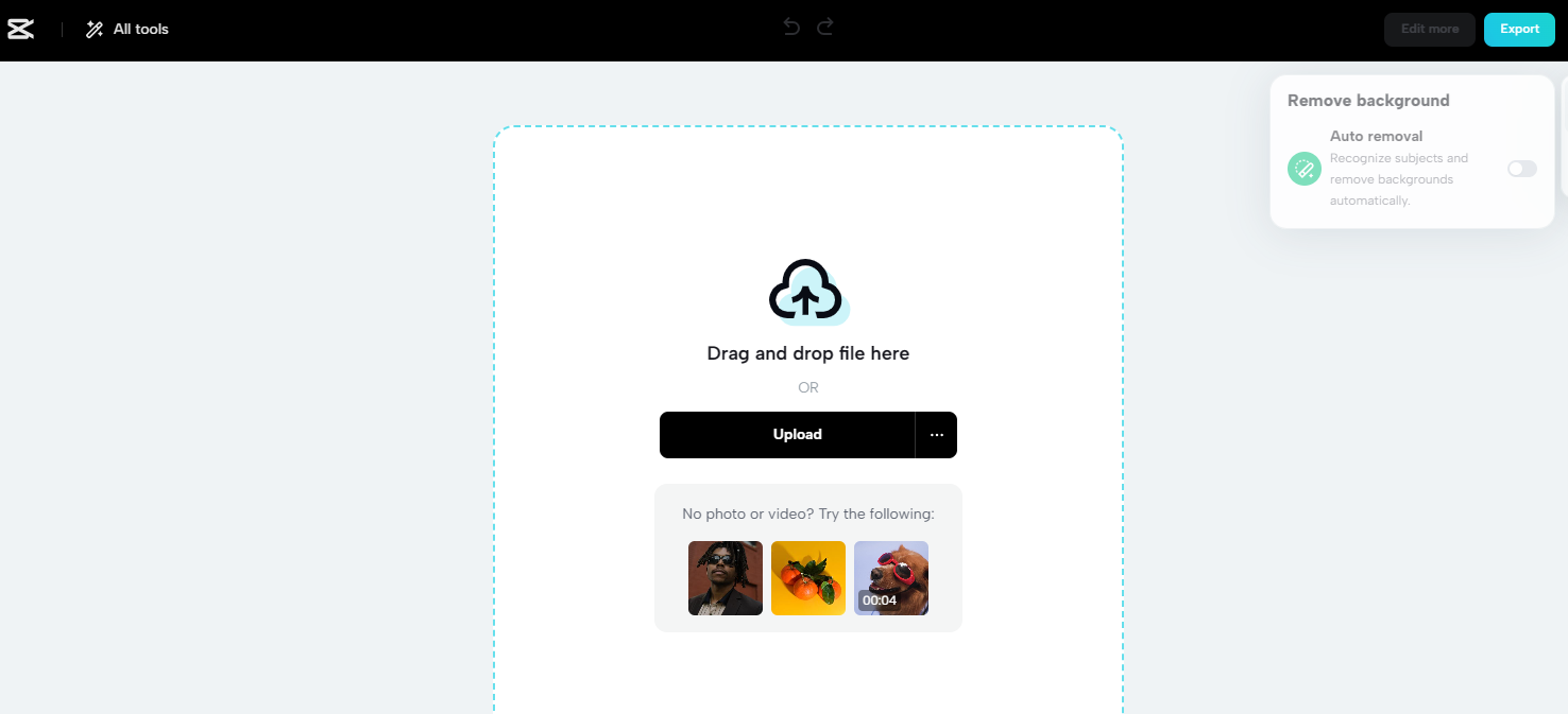 Login and upload your image