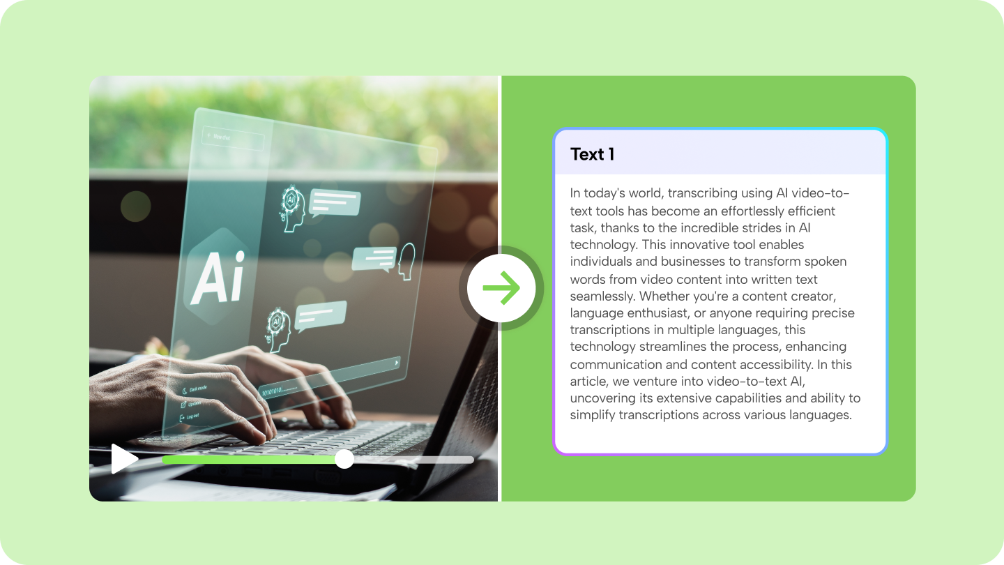 Transcribe Video to Text AI: Effortlessly Transcribe in Languages
