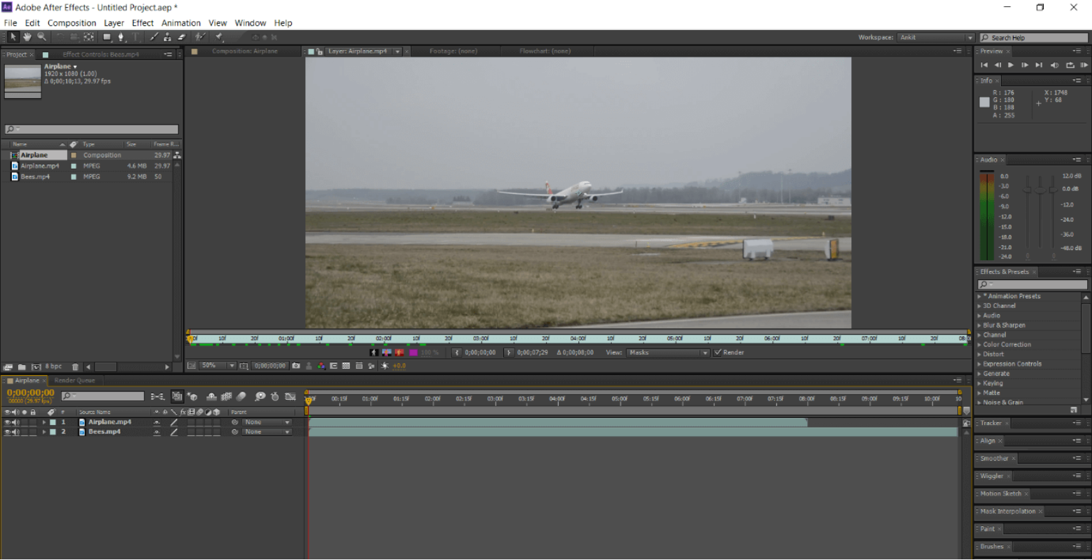 Adobe After Effects transitions