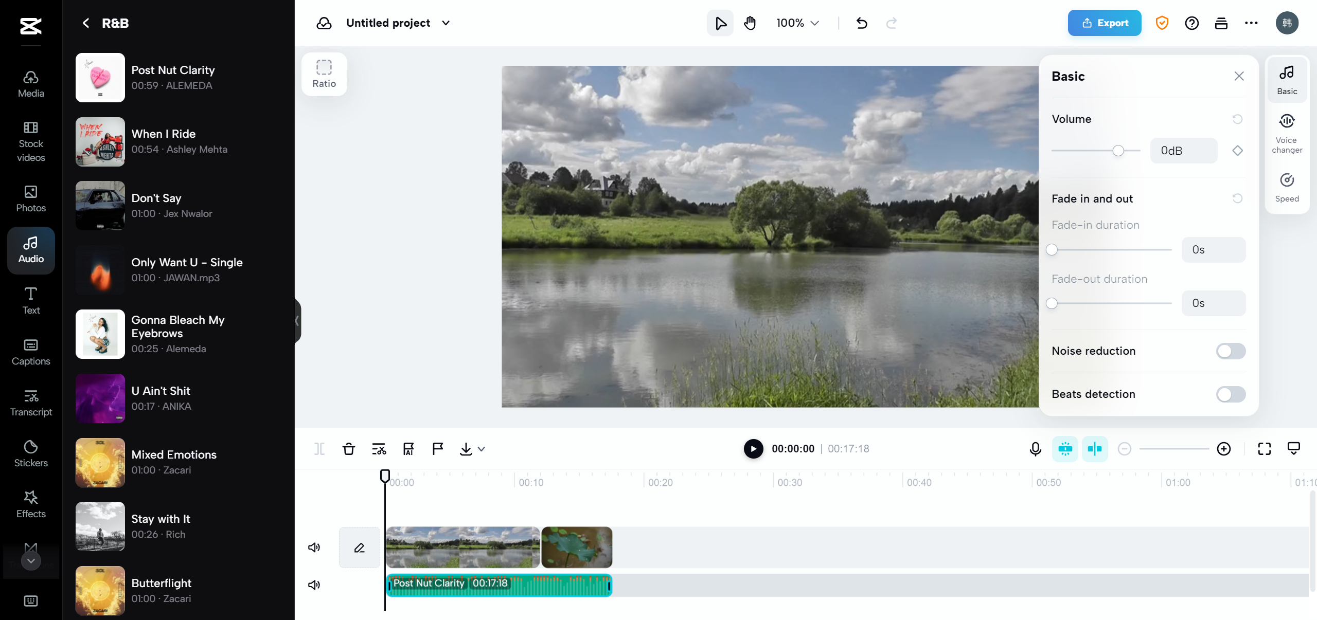 The best voice recording website: CapCut online video editor