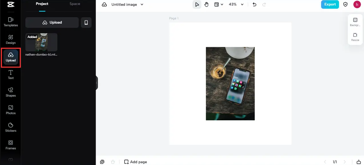 Resize image for Twitter